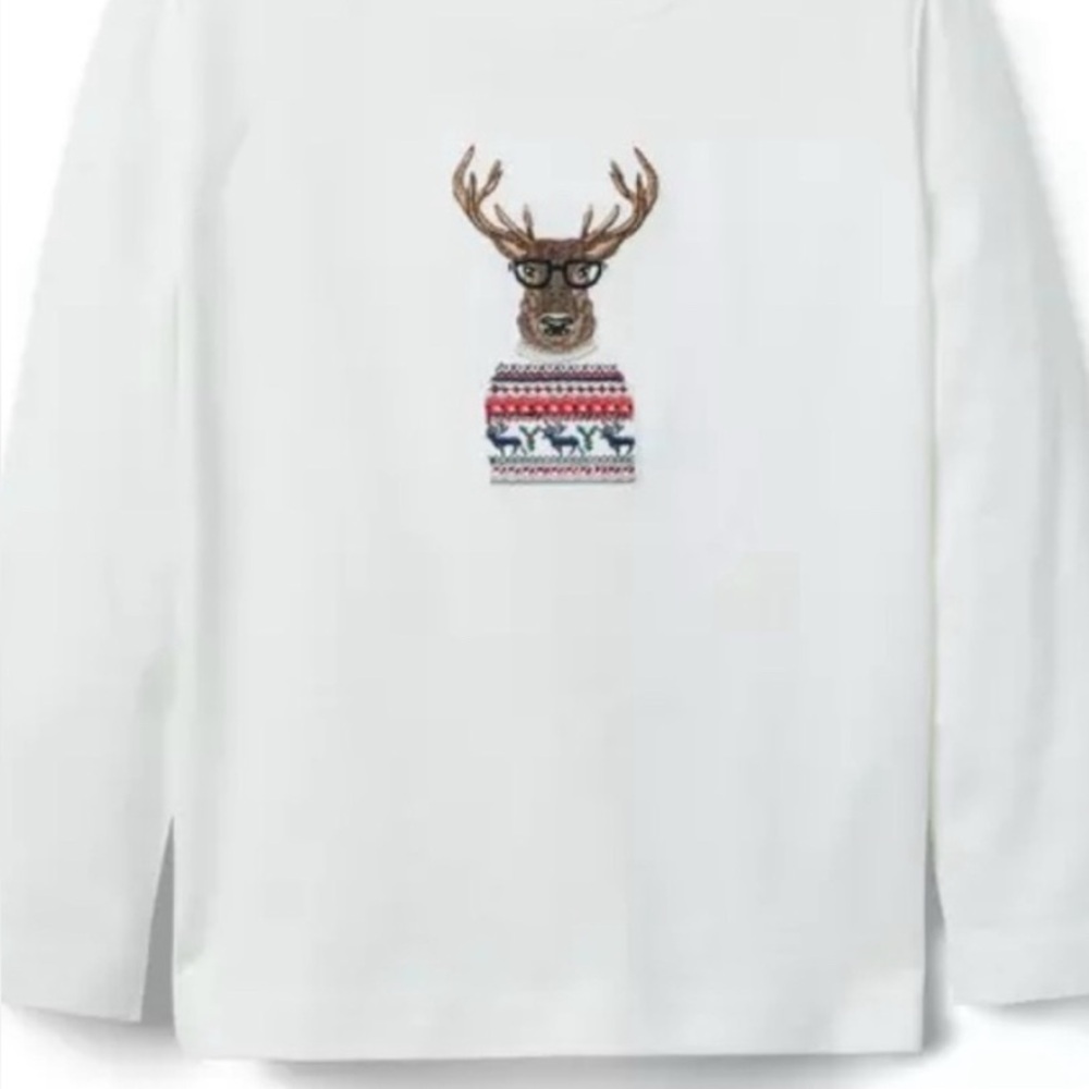 Janie and Jack Reindeer Tee. 👶🏻 
12-18 months Long Sleeve Shirt